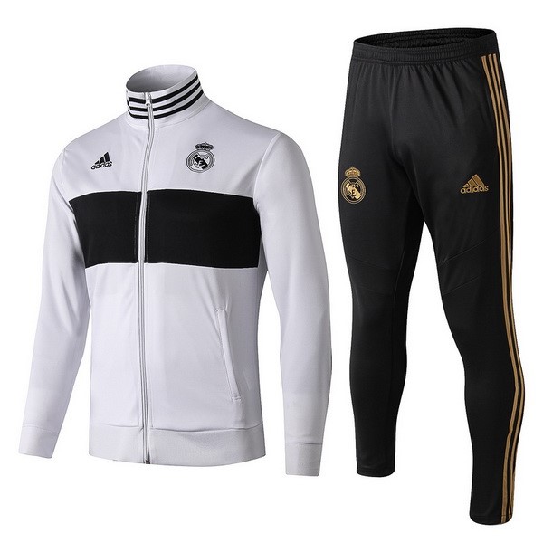 Survetement Football Real Madrid 2019-20 Blanc Noir